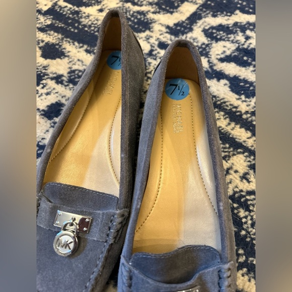 Michael Kors Gray Suede Loafers - Picture 2 of 3